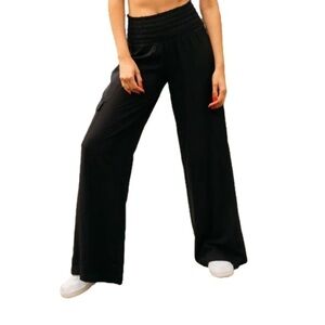 Rewash Linen Blend Pants Trousers Elastic Waistband Colour Navy Blue Size Medium